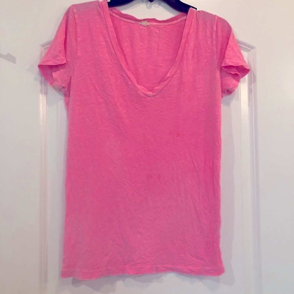 JCrew Relaxed Pink Tee Size Small